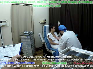 Angel Santana Gets 2022 Yearly Gyno Exam With Pap Smear By Doctor Tampa With Nurse Aria Nicole As Chaperone & Assist Gir