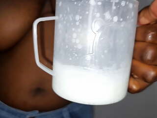 Come drink milk in the glass my baby