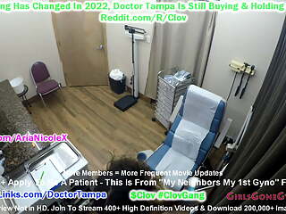 Mixed Cutie Aria Nicole Shocked Neighbor Doctor Tampa Performs Her 1st Gyno Exam EVER On Hidden Cameras At GirlsGoneGyno