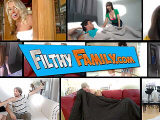 FILTHY FAMILY - The Step Family That Gets Massages Together Stays Together (August Taylor, Violet Rain & Tommy Gunn)