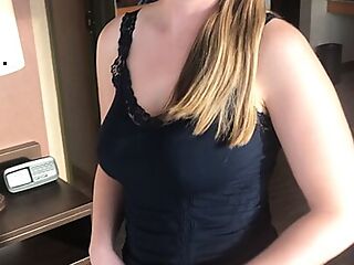 Hot Wife with HUGE Natural Tits Cums HARD for you! -Lisa Brooks 