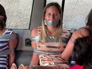 9 Latina College Girls Bound And Gagged Inside Truck