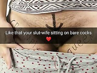 That's how your big titted pregnant wife sits on my cock with her hairy cunt! - Milky Mari - Cuckold captions!