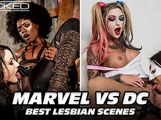 Wicked - Marvel Vs Dc - Top Lesbian Scenes - The Scissoring