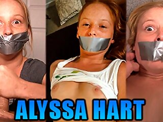 Tiny Redhead Alyssa Hart Duct Tape Gagged In Three Hot Gag Fetish Videos