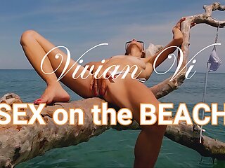 Sex on the Beach - He fucked me on the beach in all positions , took my tight ass and came in my mouth 
