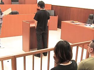 In Courtroom on the Table with three Boner 