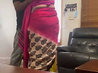 Indian Couple Sensual and Romantic Sex in Saree