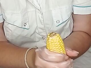 I spread the cream on the corn and rub it in, and fuck it like a member of the subscriber.