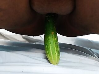 After the death of the father, the mother has sex with cucumber