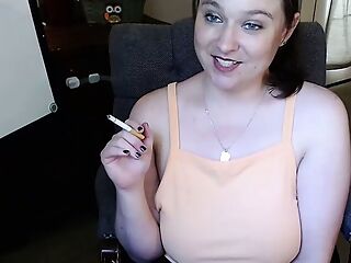 Smoking Mistress does a double beta show on her C2C session.