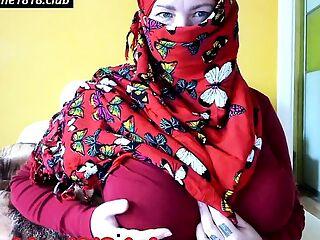 red hijab big boobs muslim on cam 10 22