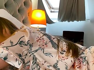 -Yeah cum inside me please!. Fucked stepmom in hotel room after party