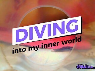 "Diving into my inner world" - endoscope version - I masturbate using a vibrator and an endoscope