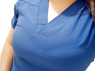  the nurse uses her boss's office to masturbate live in front of her community of followers