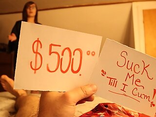 I play a game with my Stepmom - Win $500 or Give BJ