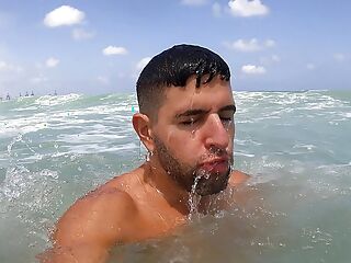 Having Fun With Hot Italian Girl In A Nude Beach
