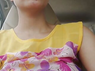 Stepsister wanted to fuck in the car
