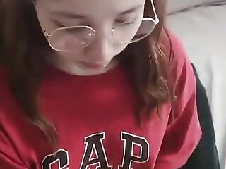 Shy Girlfriend Do a Blowjob Ends with a Lot of Cum on Her Tits