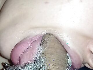 18+ swallowing a hard cock right down to the stalk