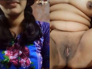 Beautiful horny girl with blue dress. Stunning bhabi fingerings her tight pussy. Bangla talking 