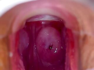 Vagina, cervix Beat rhythmically on the orgasm.vaginal endoscope with Strong suction, tightening, and thorn raising,