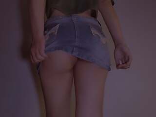 Booty Mini Skirt Try On Haul - No Panties