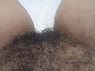 Fingering my hairy pussy with orgasm 