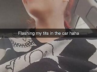 Snapchat hoe public Car masturbation