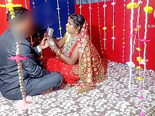 Real village wedding night, Indian newly married bride's first time hardcore sex HQ XDESI.
