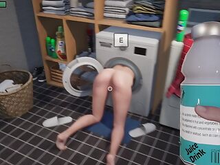 Complete Gameplay - Stepmom got stuck in the Washing Machine