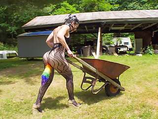 Plugged Slave - Humiliating Farm Chores