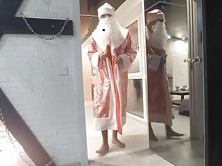 Russian Santa punished his Snow Maiden by fucking her in anal