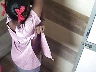 Tamil girl dress changing in front of camera