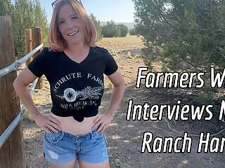 Farmers Wife Interviews New Ranch Hand - Jane Cane & 'Channing' from Tantaly