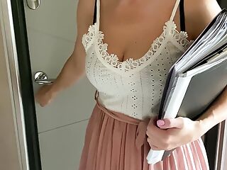 Seduced and Fucked His Shy Teacher - Russian Amateur with Conversations