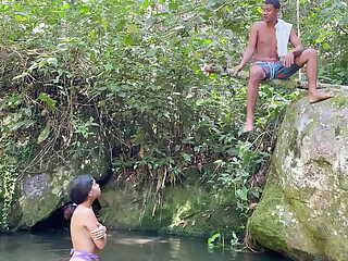 I Fuck Unknown Latina Girl While She Takes a Nice Dive in the Lake