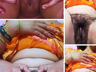 Indian desi husband shaving her wife's pussy then hi fucking hard in doggy style