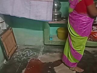 Desi aunty home cleaning sex with his house owner