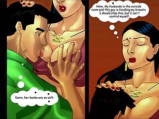 Savita Bhabhi Episode 3 - The Party - Savita Bhabhi fucking her husband's Friend's husband in Kitchen