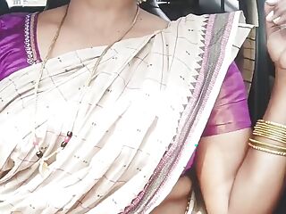 Telugu Stepmom and Stepson Car Sex Crezy Dirty Talks.