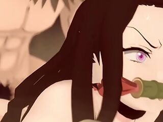 Kimetsu no Yaiba hentai Zenitsu fuck Nezuko anal 3d animation demon slayer