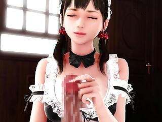 Let's Play - Super Naughty Maid, Handjob, Gameplay, 4K