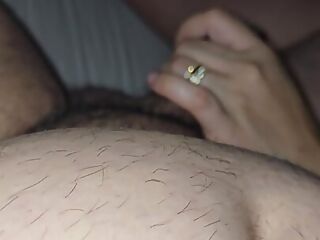 Step mom handjob Indian step son dick in hotel room