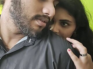 Saree and bra Vaishnavy dominating Sharun Raj kisses on him and remove his shirt , Mallu hot girl dominating his partner & kiss