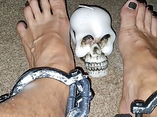 Halloween foot fetish play