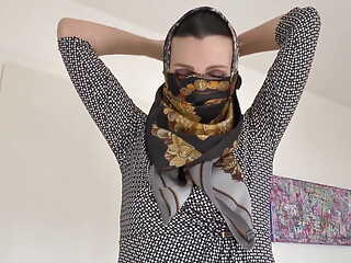 Lady Victoria Valente - Styling of Fabric Mask and Headscarf, JOI