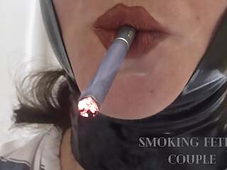 Smoking fetish cigarette light up compilation