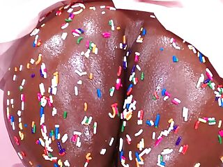 Spreading My Food Sprinkles Covered Asshole And Wet Pussy Wide Open During Closeup Extreme Fetish, Busty Young