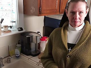 AuntJudysXXX - Naughty Horny Mature Nun Autumn Fucks the Handyman